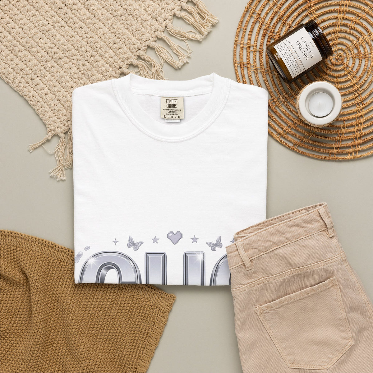 CHC Butterfly Graphic T-Shirt — "What's Reality?" Vintage Logo Tee