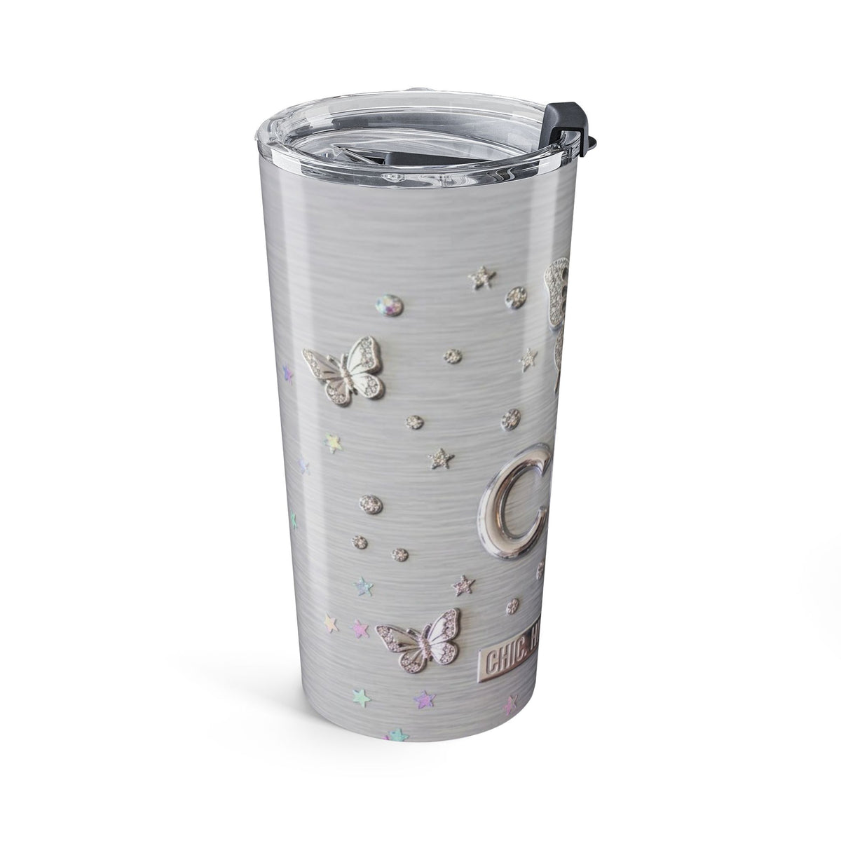 20oz Butterfly Tumbler – Chic Metallic Travel Cup