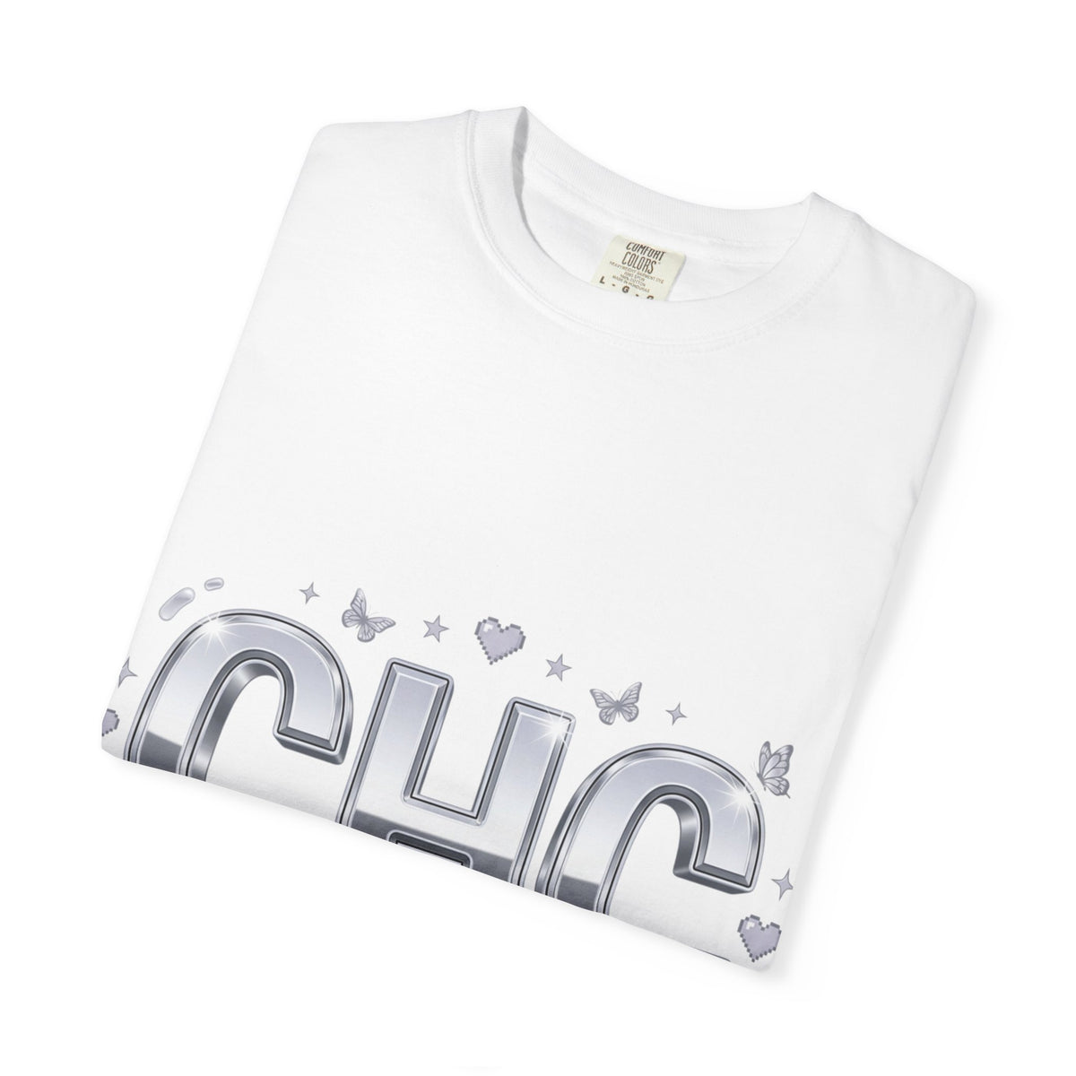 CHC Butterfly Graphic T-Shirt — "What's Reality?" Vintage Logo Tee
