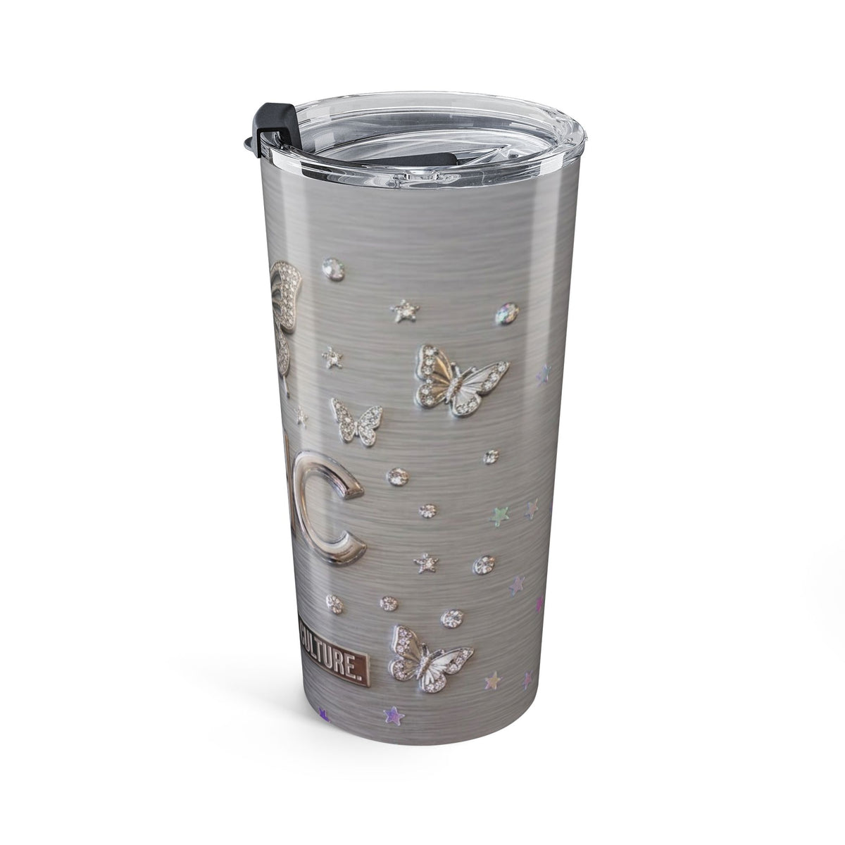 20oz Butterfly Tumbler – Chic Metallic Travel Cup