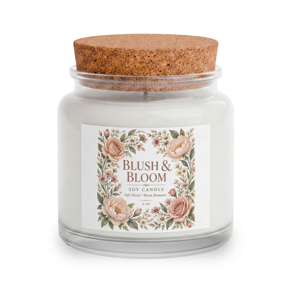 Blush & Bloom Gift Set — Candle, Crochet Bouquet, Knit Blanket & Bow Clip