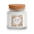 Blush & Bloom Gift Set — Candle, Crochet Bouquet, Knit Blanket & Bow Clip