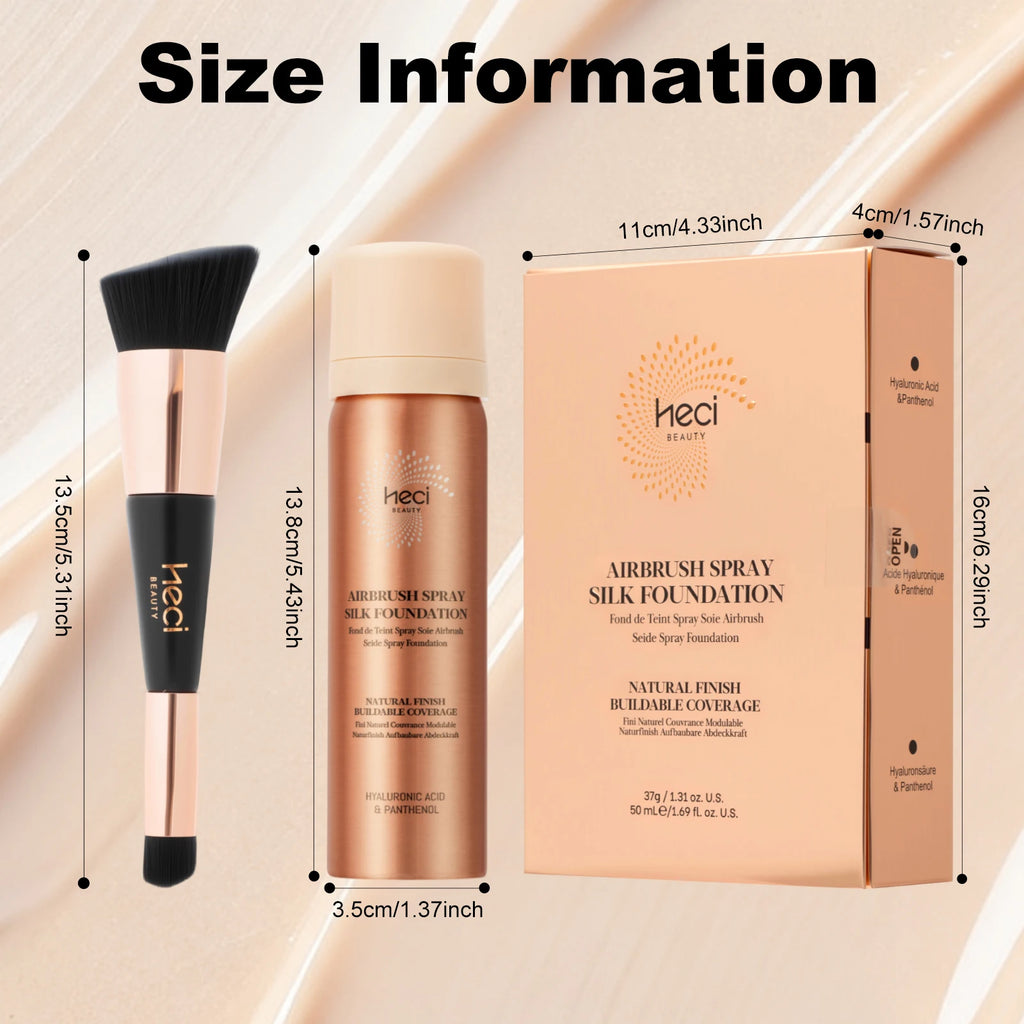 Lightweight Concealing Foundation Long-Lasting  Spray Foundation