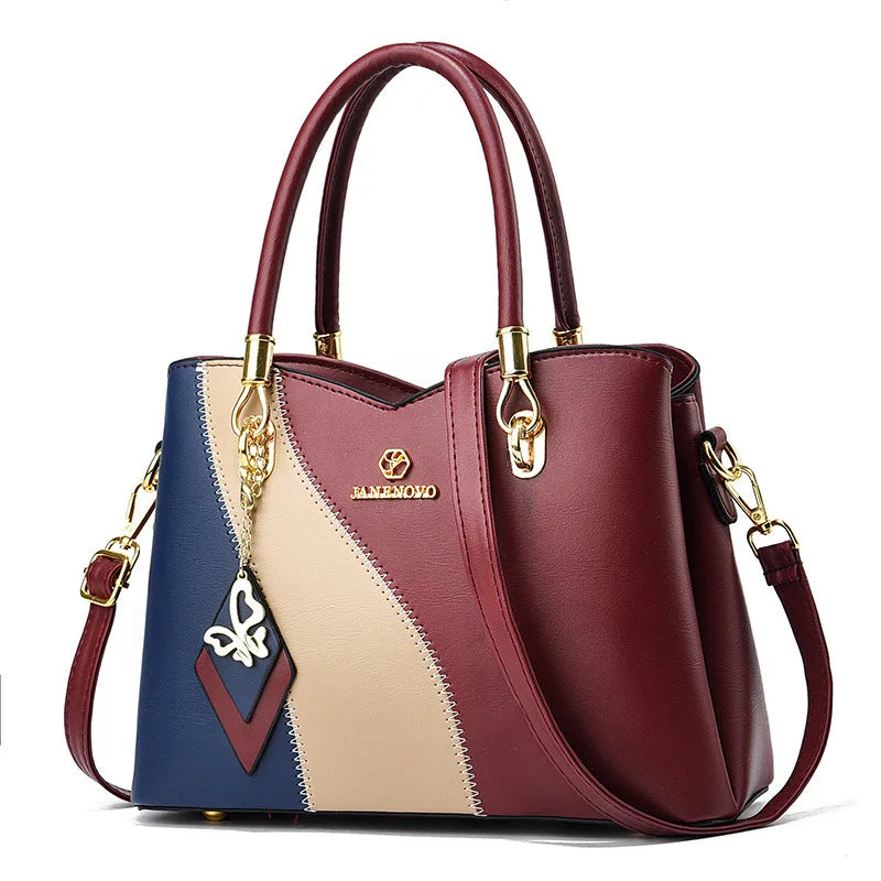 Popular Collision Color Hot Vintage Temperament Women Messenger Bag