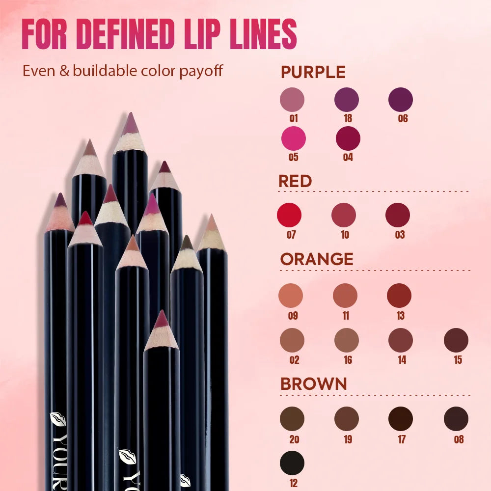 Cruelty Free Private Label High Quality Fashion Nude Creme Brown Lip Liner