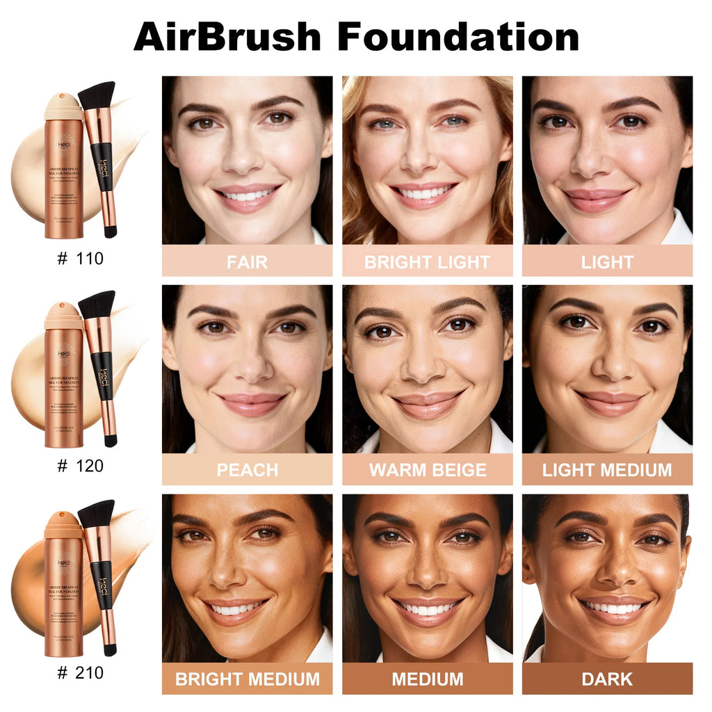 Lightweight Concealing Foundation Long-Lasting  Spray Foundation