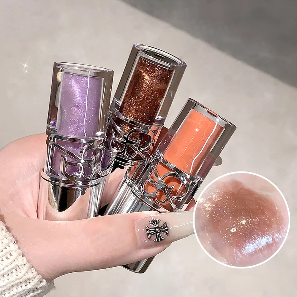 Glittering Mirror Lip Glaze, Watery Shimmering Light Lip