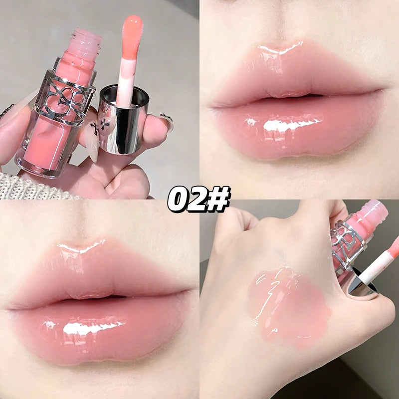 Glittering Mirror Lip Glaze, Watery Shimmering Light Lip