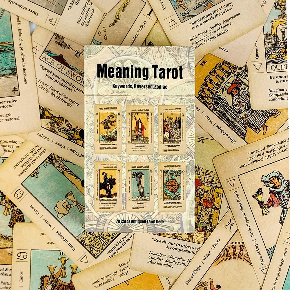 Meaning Tarot Card A 78 Cards With Meaning On Them Beginner Tarot