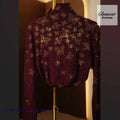 semi-high-necked diamond-encrusted versatile sweater