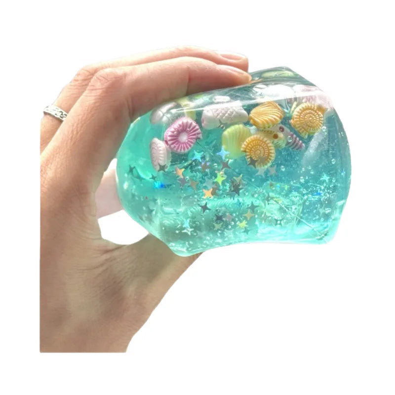 Ocean Style Embedded Shell Slow Rising Squishy Toy Sensory Toys Mochi