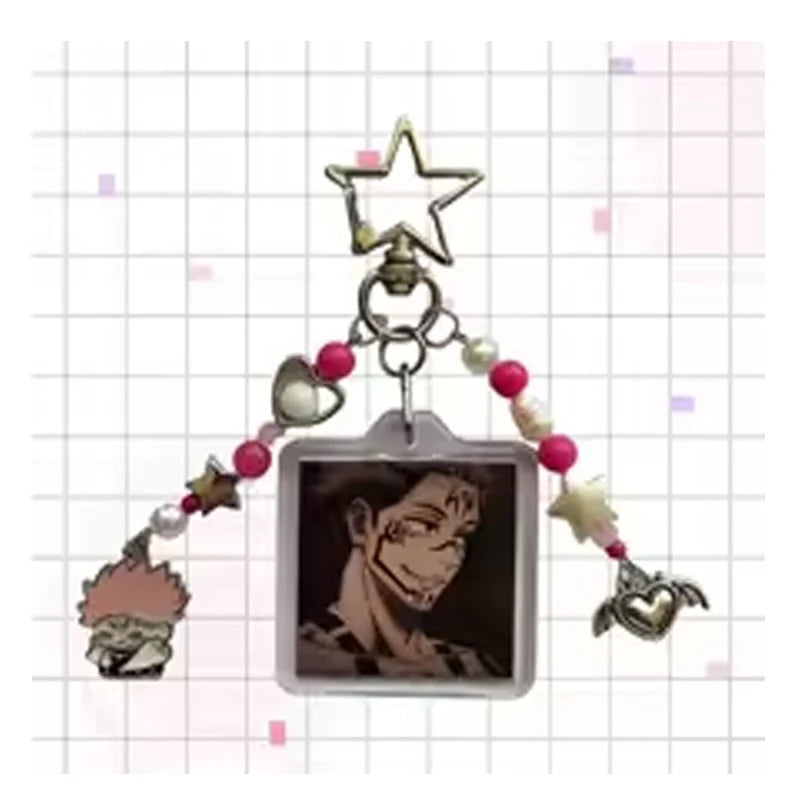Handmade Jujutsu Inspired Keychains JJK Phone&Bag Charms Yuji Nobara