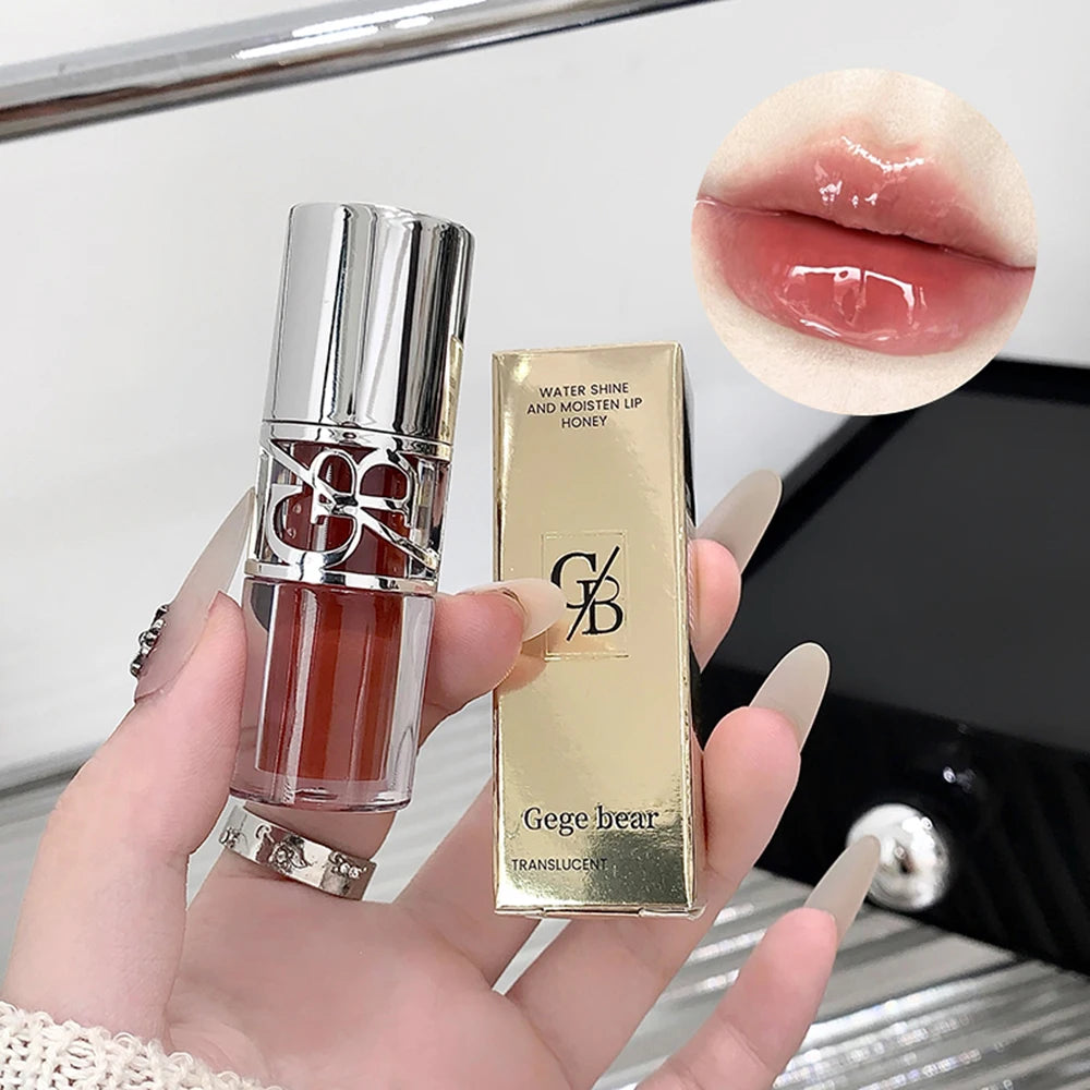 Glittering Mirror Lip Glaze, Watery Shimmering Light Lip