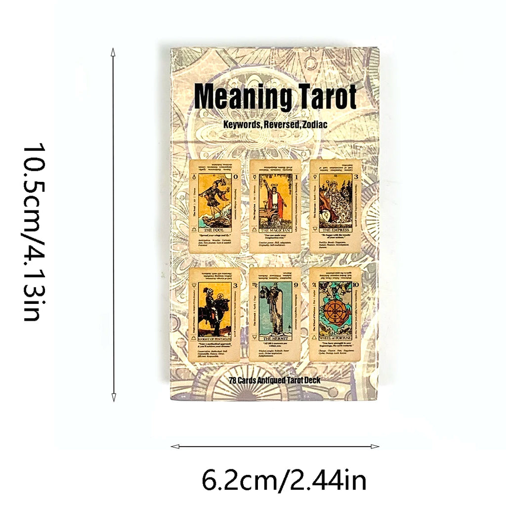 Meaning Tarot Card A 78 Cards With Meaning On Them Beginner Tarot