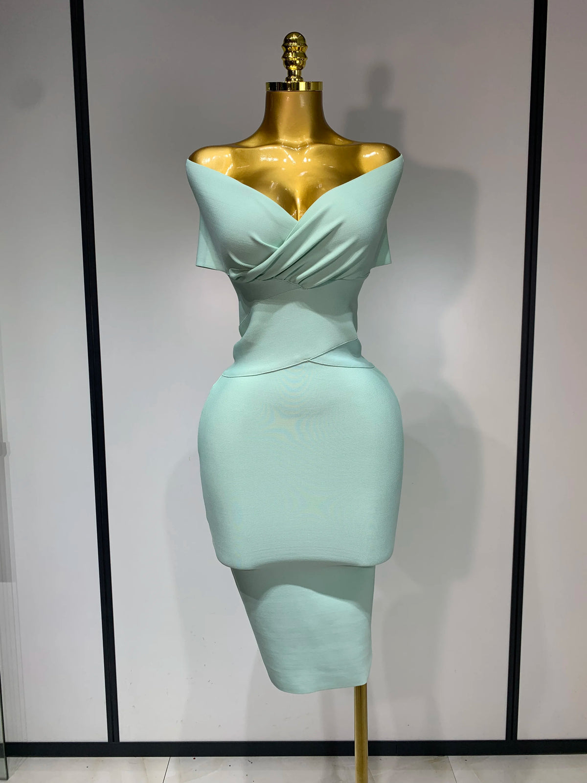 High Quality Women Bodycon Sexy Off The Shoulder Bandage Dress Club Dress