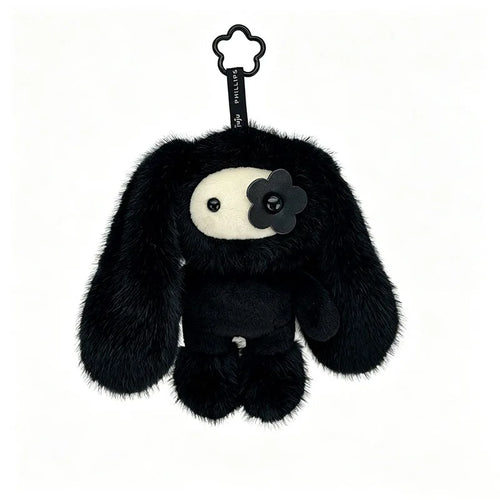 Cute Juju Rabbit Plush Keychain Flower Eye Bunny Stuffed Doll Kawaii