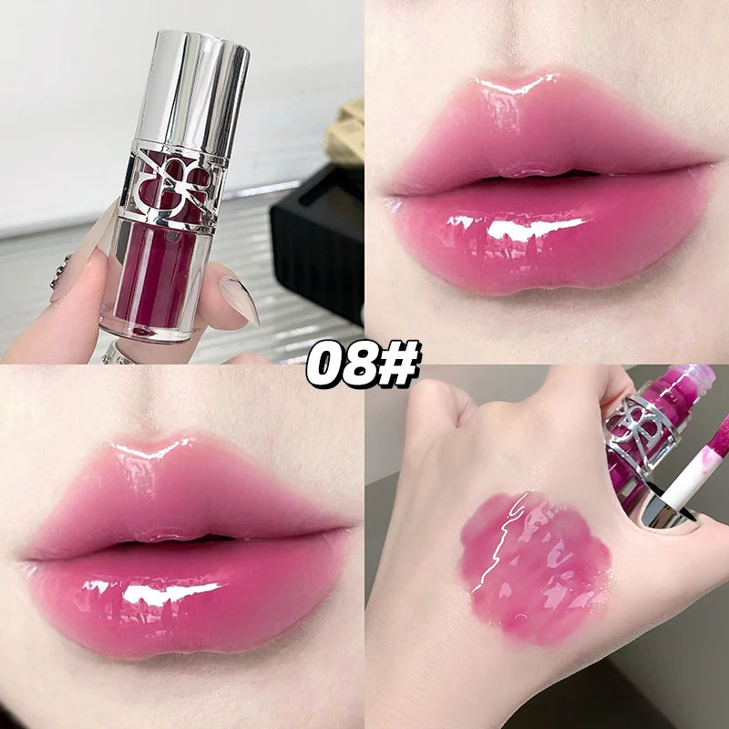 Glittering Mirror Lip Glaze, Watery Shimmering Light Lip