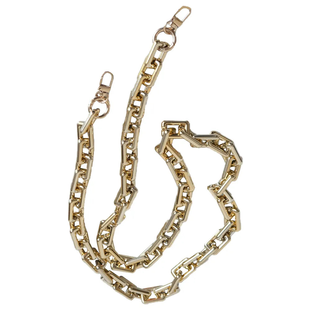 1Pcs Gold Tone Handbag Chain Strap for DIY Crossbody Clutches Wallets