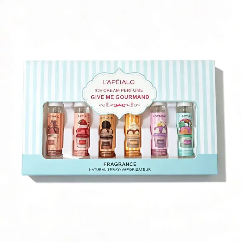 LAPEIALO Ice cream perfume 6 Gift box set of gourmet milk-flavored