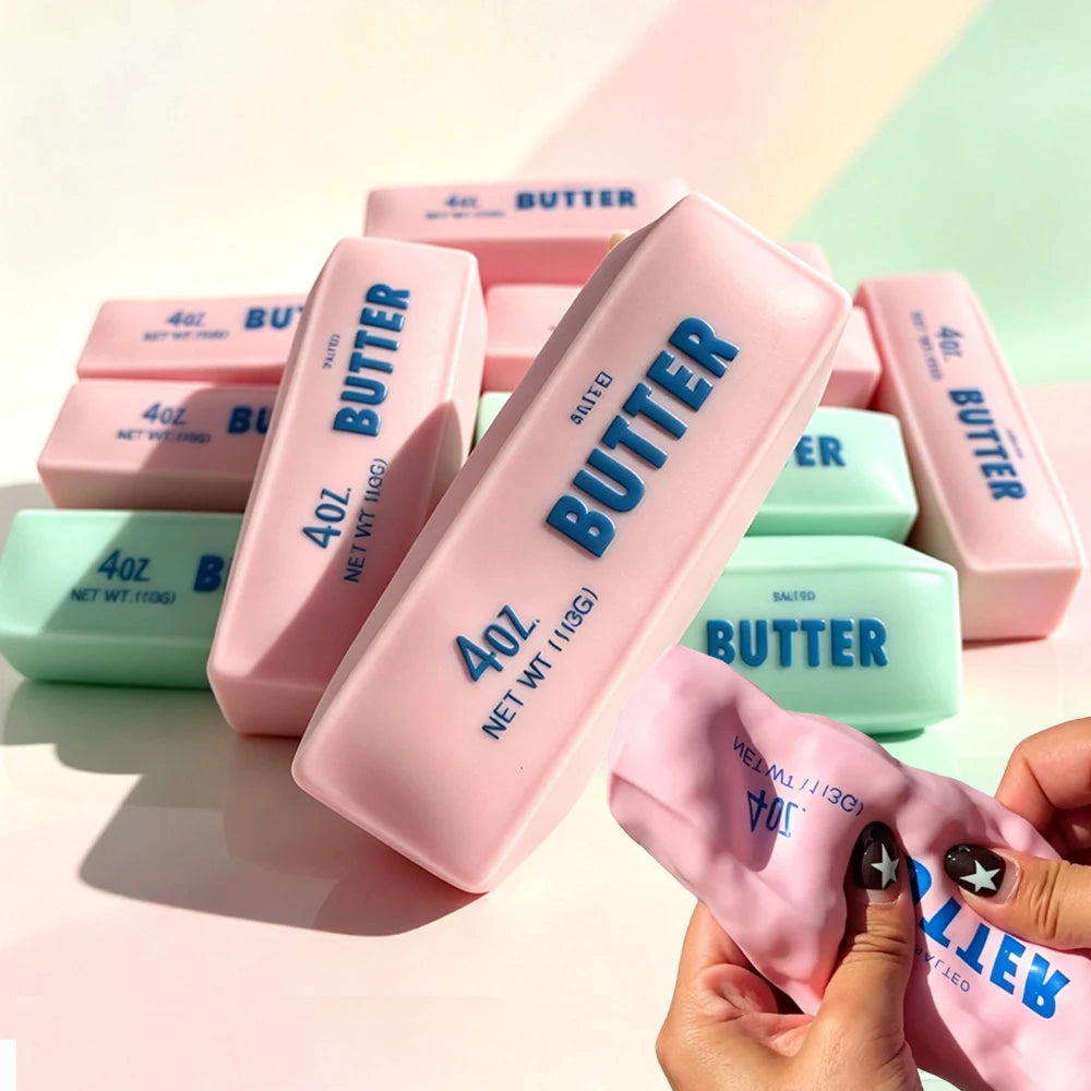 Butter Stick Squishy Fidget Toy, Crunchy Squeeze Stress Ball,Soft