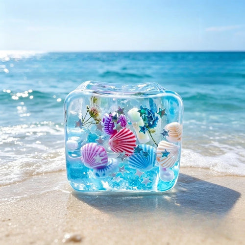 Ocean Style Embedded Shell Slow Rising Squishy Toy Sensory Toys Mochi