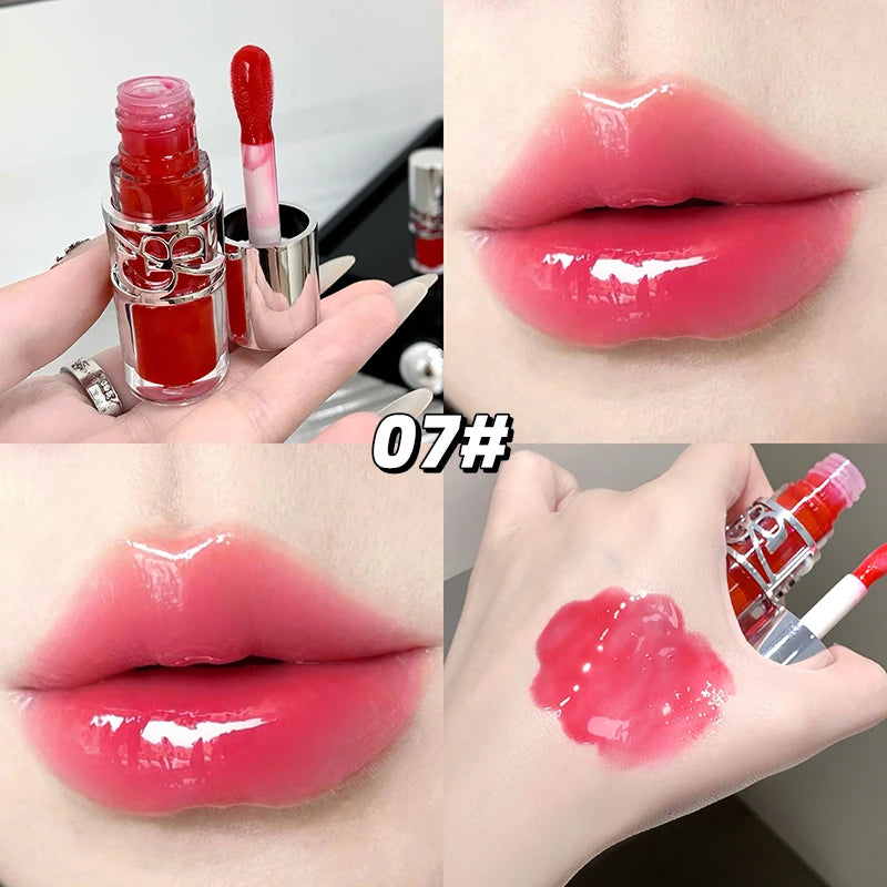 Glittering Mirror Lip Glaze, Watery Shimmering Light Lip