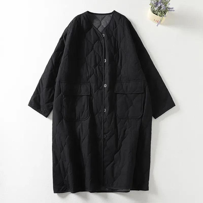 Casual Loose Female Long Overcoat