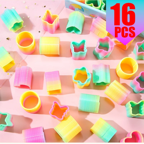 Rainbow Magic Springs Circle Toy for Kids Flexible Fun Birthday Party