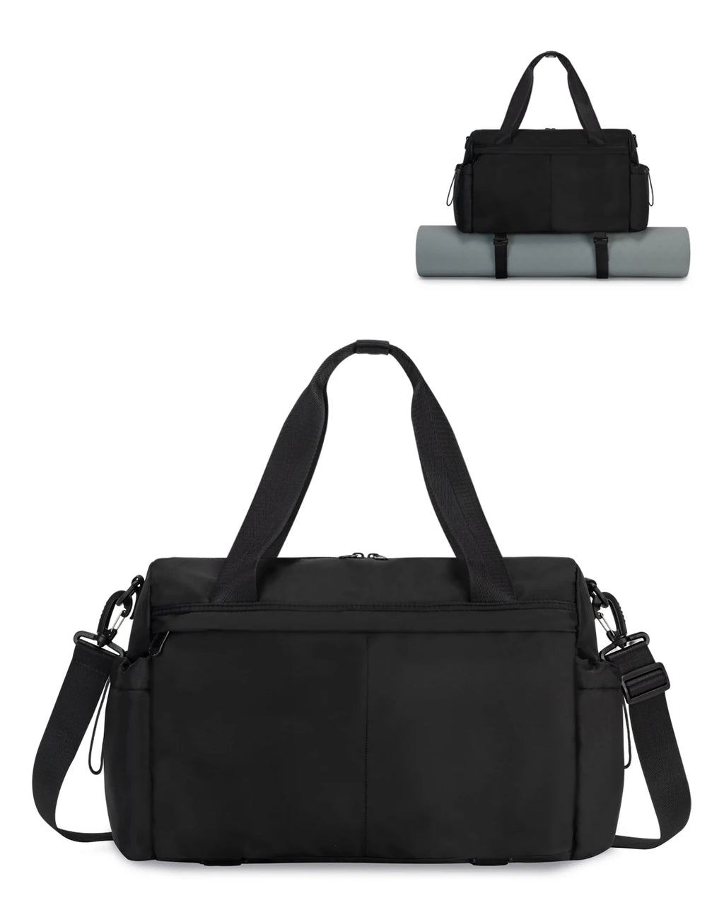 Small Gym Bag for Women with Yoga Mat Holder, Mini Duffle Bag for