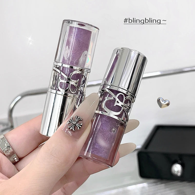Glittering Mirror Lip Glaze, Watery Shimmering Light Lip