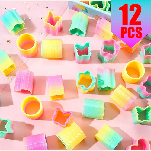 Rainbow Magic Springs Circle Toy for Kids Flexible Fun Birthday Party