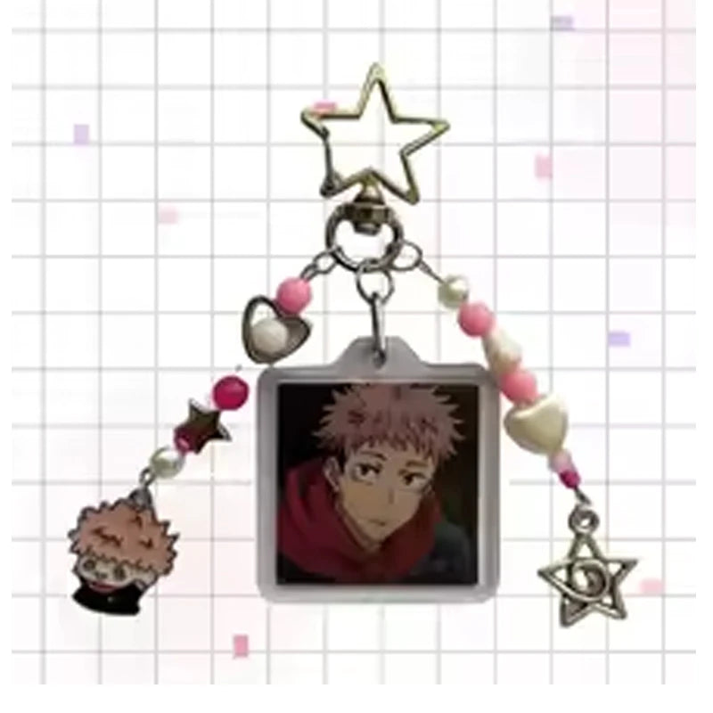 Handmade Jujutsu Inspired Keychains JJK Phone&Bag Charms Yuji Nobara