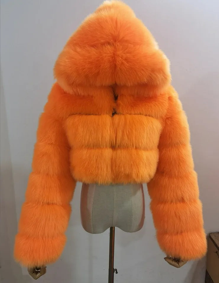 Women Faux Fur Short Coats