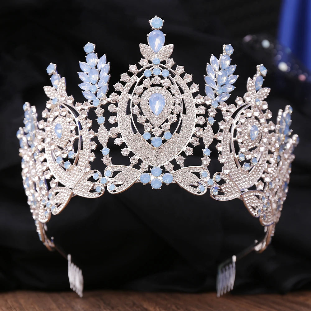 Crown Vintage Baroque Rhinestone Tiara  Hair Accessories