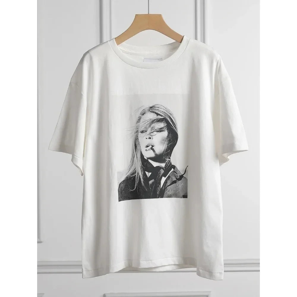 New Arrival Pure Cotton Women Clothing Fashion Women's T-shirts