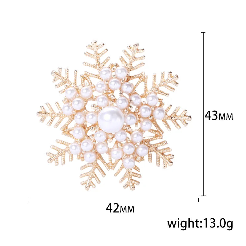 Brooch Gorgeous Lapel Pin Vintage Wreath Large Pearl Fallen Leaves Badge