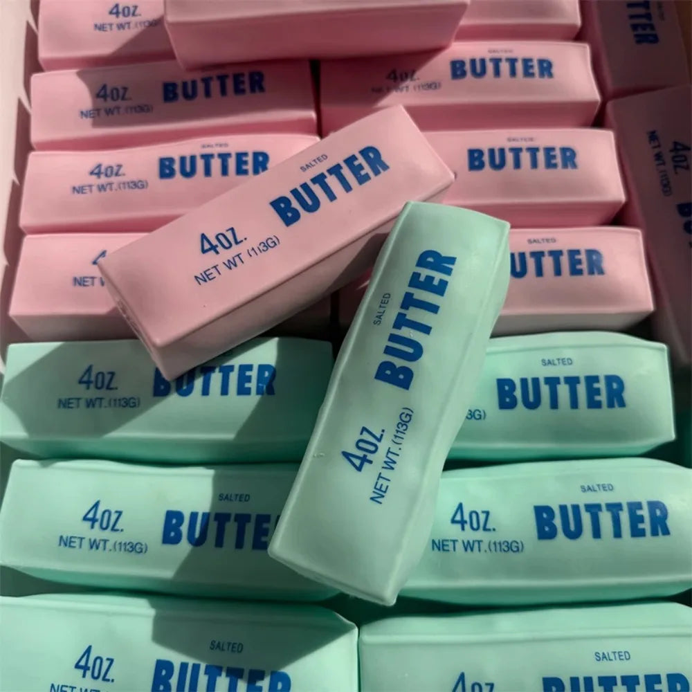 Butter Stick Squishy Fidget Toy, Crunchy Squeeze Stress Ball,Soft