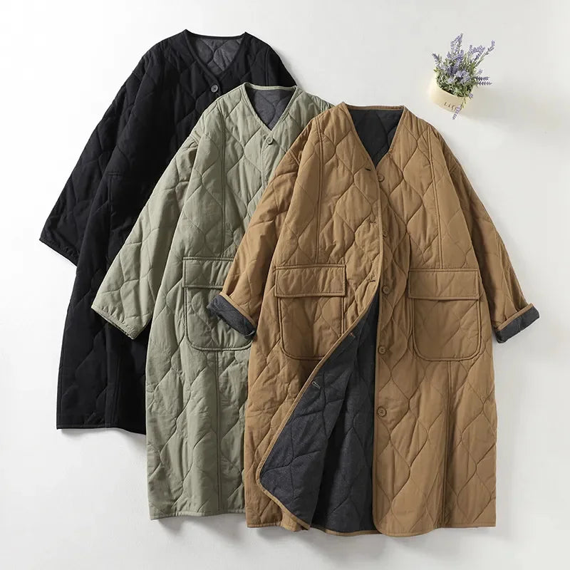 Casual Loose Female Long Overcoat
