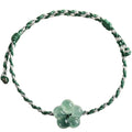 Burmese Jadeite Flower Bracelet Natural Jade Charm Fashion Accessories