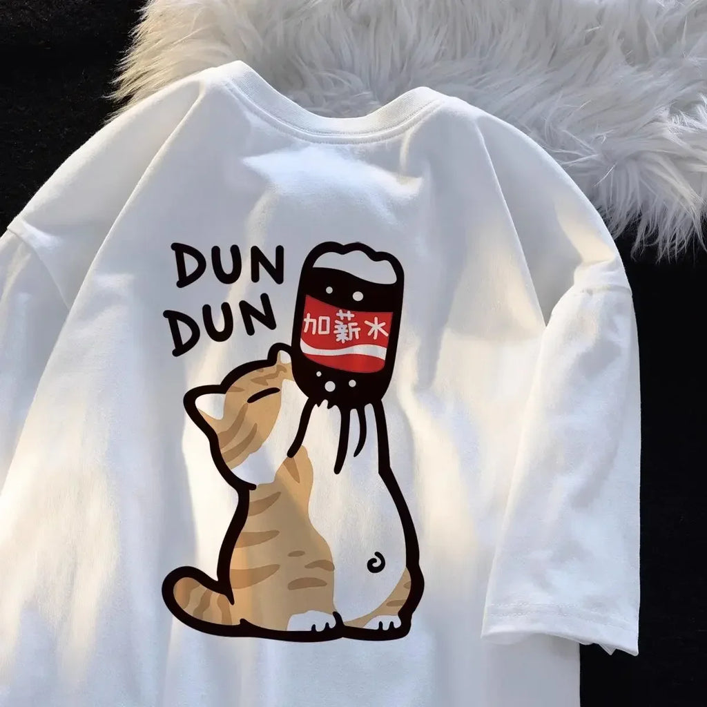 T Shirt Cat Chinoiserie Style