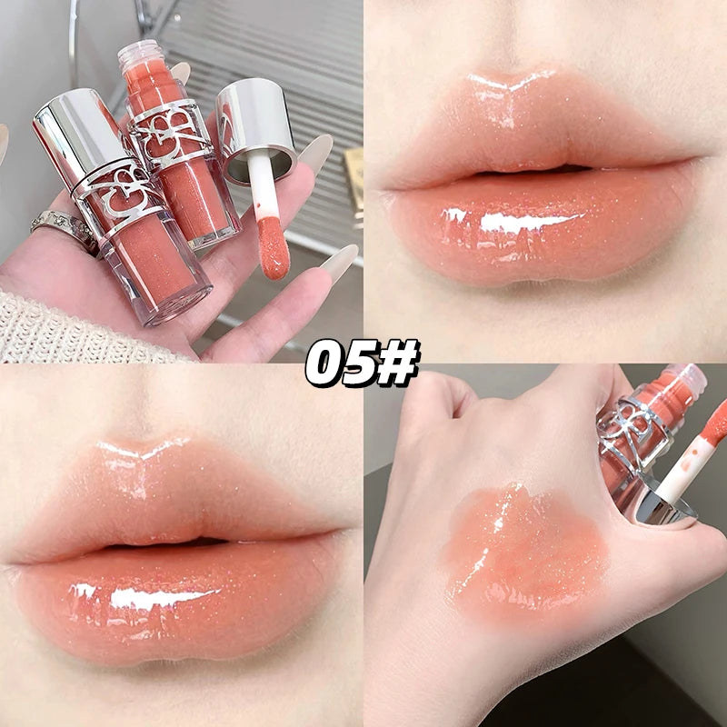 Glittering Mirror Lip Glaze, Watery Shimmering Light Lip