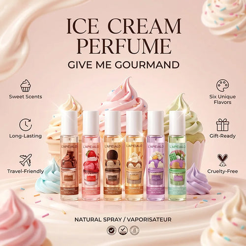 LAPEIALO Ice cream perfume 6 Gift box set of gourmet milk-flavored