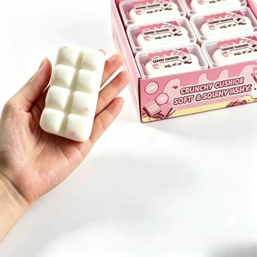Chocolate Squishy Squeeze Toy Crispy Chocolate Wax Cracking Stress