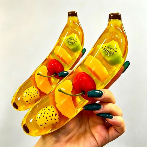 Fruit Banana Jelly Squishy Toy Stress Ball Fidget Toys Big Slushy