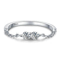 3mm Moissanite 925 Sterling Silver Eternity Band