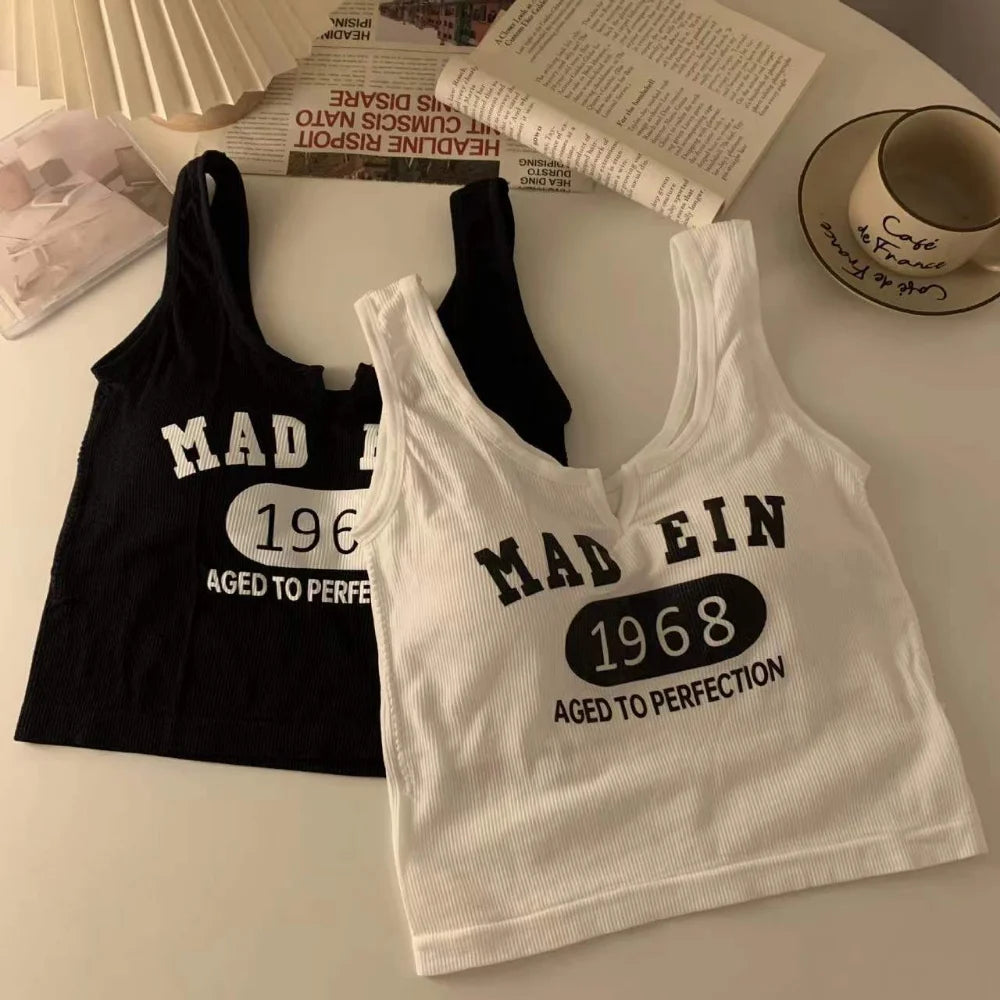 Corset Crop Tops with Built In Bras Tanks Camisoles
