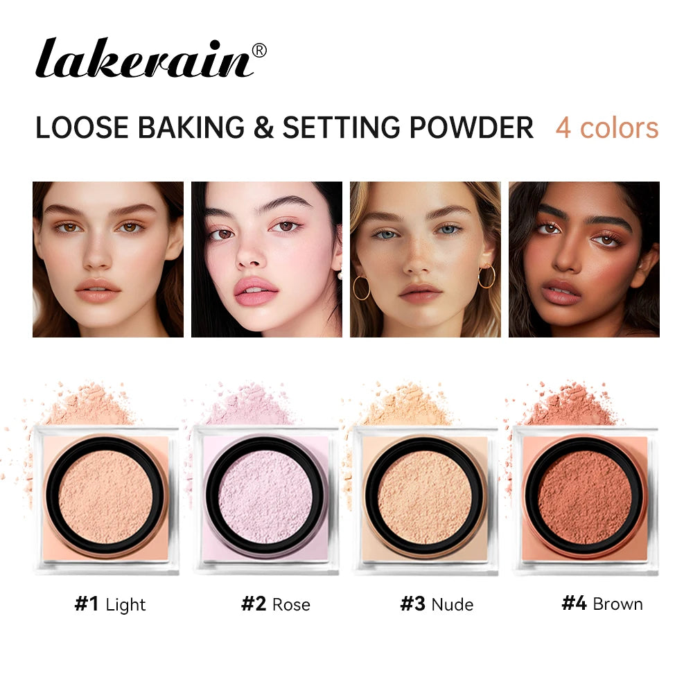 Waterproof BrighTening Loose Powder Makeup Cosmetics