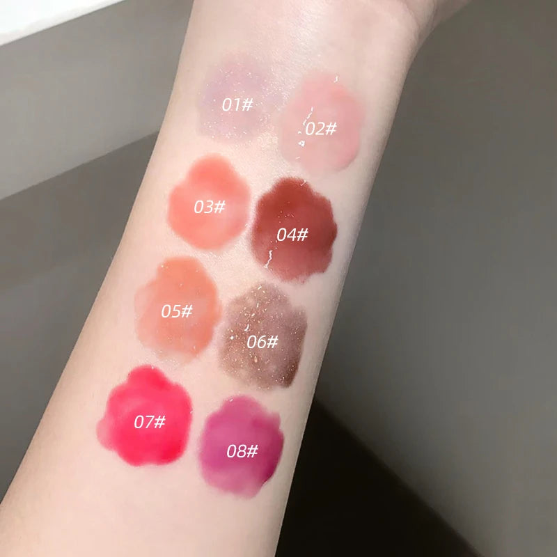 Glittering Mirror Lip Glaze, Watery Shimmering Light Lip