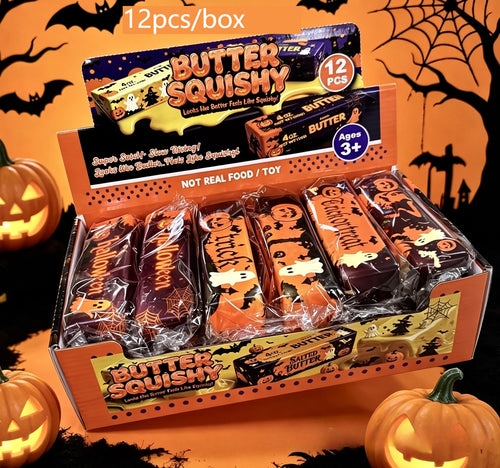 Halloween Slow Rising Butter Stick Squishy Toy Soft Wet Elastic