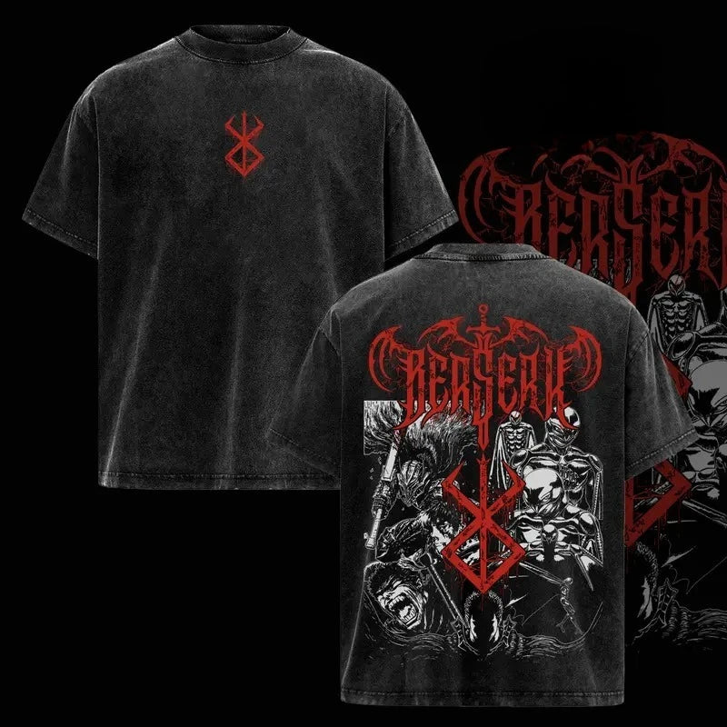 T-shirts Manga Vintage Oversized T Shirt